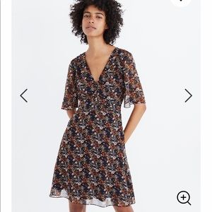 Madewell Orchard Flutter Sleeve Dress